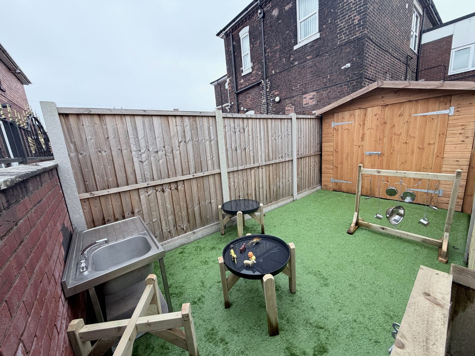 Children exploring the nurture garden